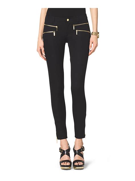 michael michael kors zip-pocket stretch-twill skinny jeans|Skinny Stretch.